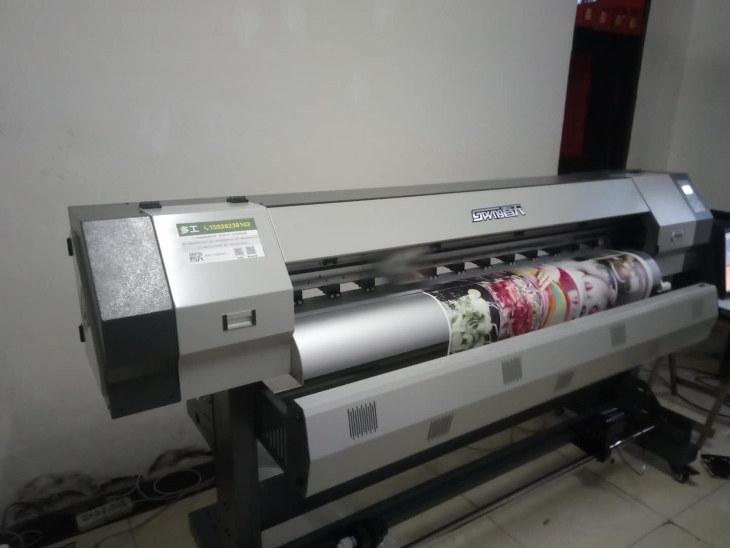 揚州xp600戶外寫真機安裝成功