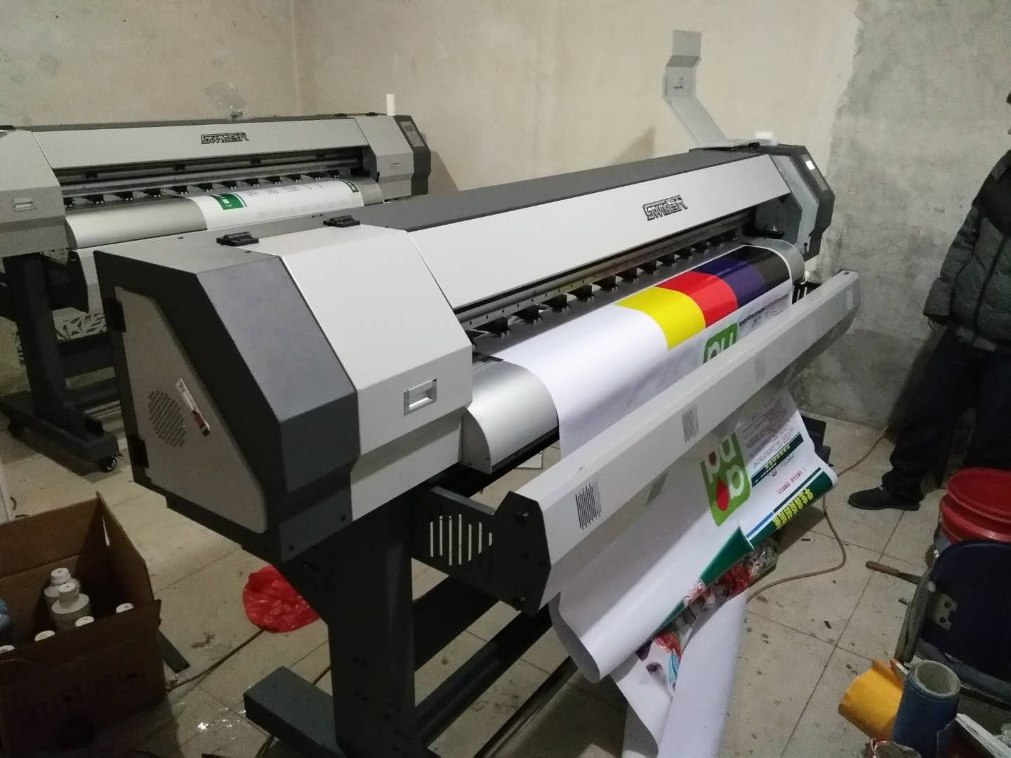 廊坊春天SP1800和SP1601寫真機(jī)安裝成功