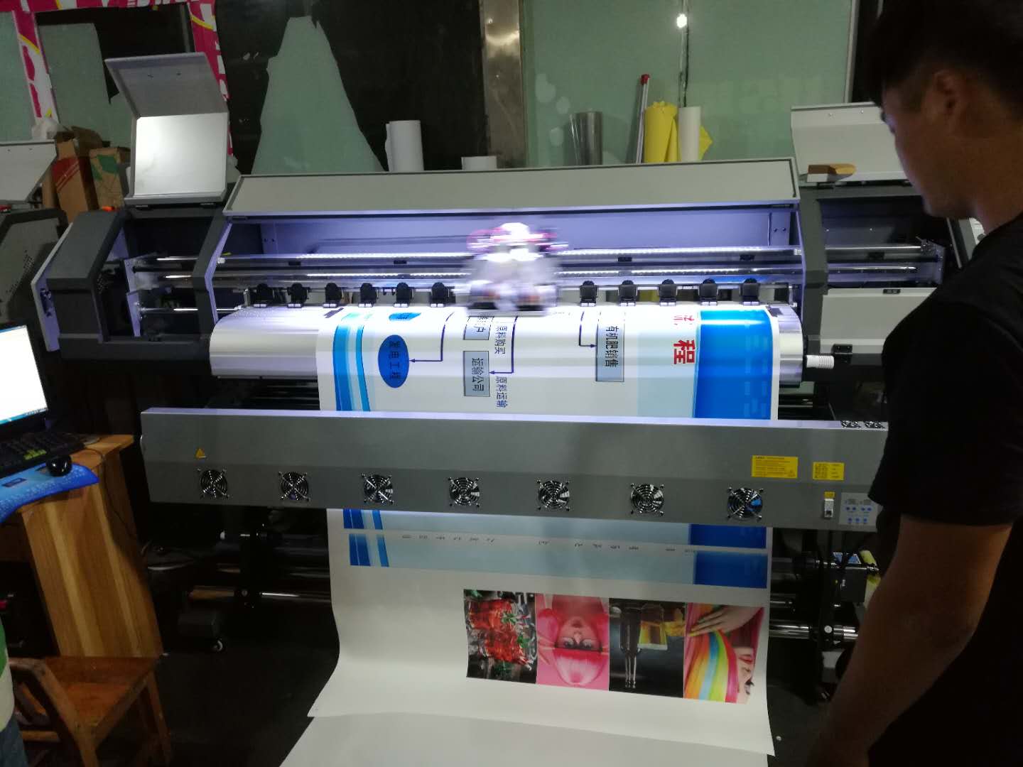 泗縣春天XP600雙頭?寫真機(jī)調(diào)試完畢